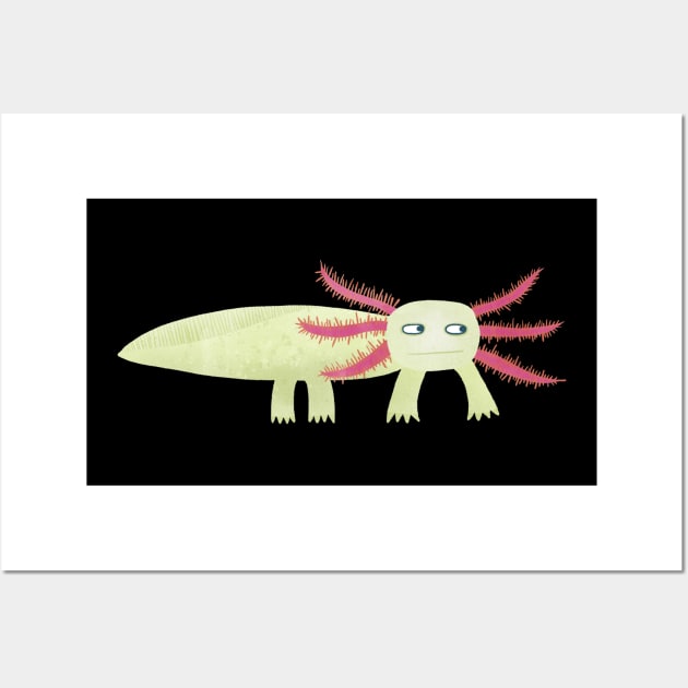 Axolotl Wall Art by NicSquirrell